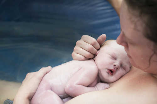 water birth post evidence-based birth doula support Denver Metro Area Colorado